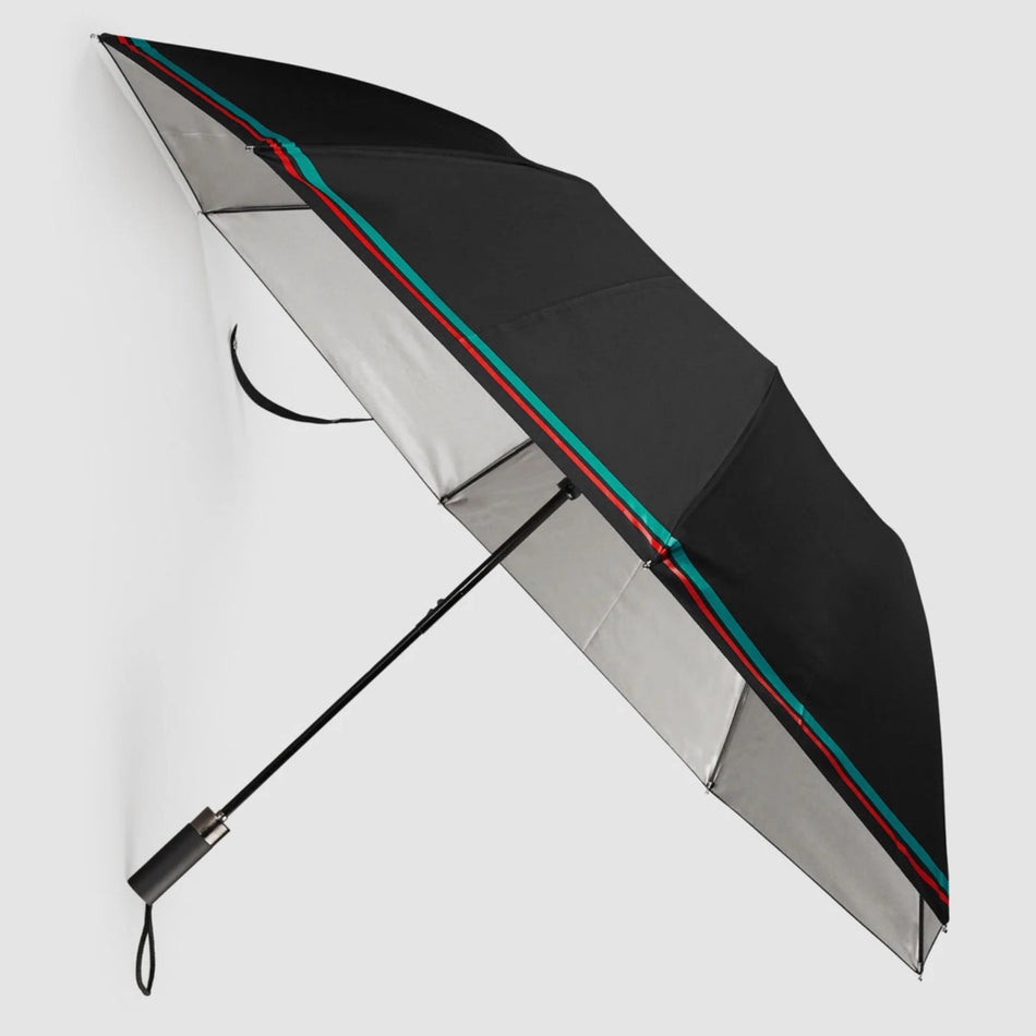 Mercedes AMG Petronas F1 Team Official Merchandise Compact Umbrella With carry Sleeve-Black