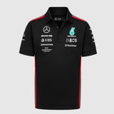 Mercedes AMG Petronas F1 Team Official Merchandise 2023 Team Driver Polo Shirt-Black