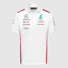 Load image into Gallery viewer, Mercedes AMG Petronas F1 Team Official Merchandise 2023 Team Driver Polo Shirt-White