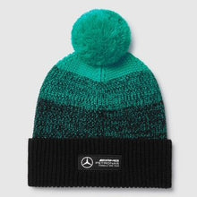 Load image into Gallery viewer, Mercedes AMG Petronas F1 Team Official Merchandise F1 Gradient Bobble Beanie Hat