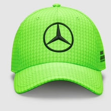 Load image into Gallery viewer, Mercedes AMG Petronas F1 Team Official Merchandise Lewis Hamilton Driver Dad Cap-Neon Green