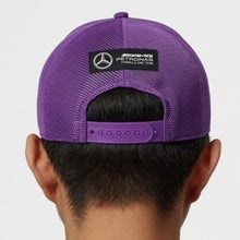 Load image into Gallery viewer, Mercedes AMG Petronas F1 Team Official MerchandiseGR63 George Russell Driver Truckers Cap-Light Blue