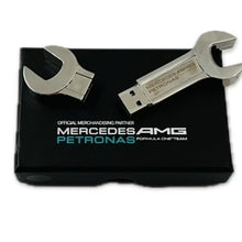 Load image into Gallery viewer, Mercedes AMG Petronas F1 Team Official Merchandise 8MB Spanner USB Stick In A Presentation Box