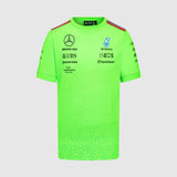 Official Merchandise Mercedes-AMG Petronas  F1 2023 Team Set Up T-shirt-Lime green