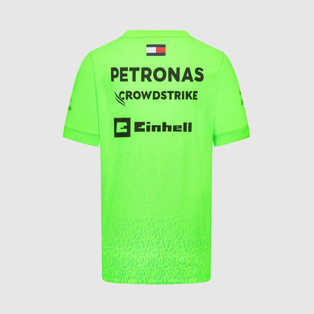 Official Merchandise Mercedes-AMG Petronas  F1 2023 Team Set Up T-shirt-Lime green