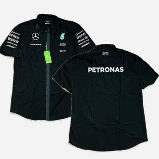 Team Issue Mercedes AMG Petronas Hugo Boss Managers Shirt Black Extra Large