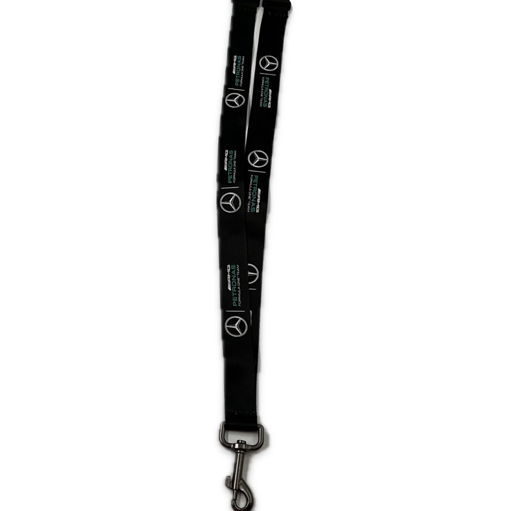 Mercedes AMG Petronas Formula One Team Official merchandise Fan collection Lanyard - Black