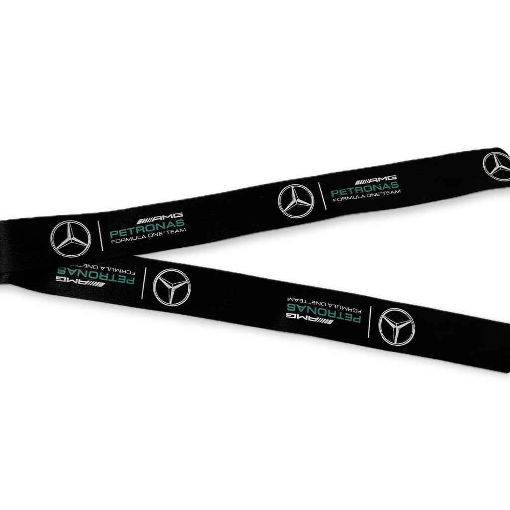 Mercedes AMG Petronas Formula One Team Official merchandise Fan collection Lanyard - Black