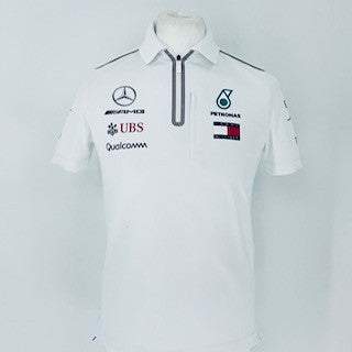Team Issue Mercedes AMG Petronas Formula One Tommy Hilfiger Polo Shirt
