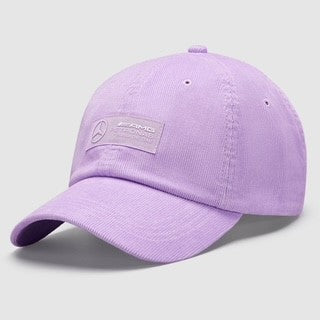 Mercedes AMG Petronas F1 Team Official Merchandise Retro Corduroy Cap-Lilac