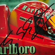 Load image into Gallery viewer, Michael Schumacher Hand Signed Marlboro Scuderia Ferrari F1 Team Photograph.