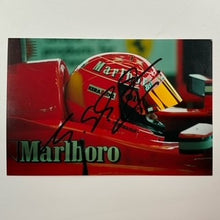 Load image into Gallery viewer, Michael Schumacher Hand Signed Marlboro Scuderia Ferrari F1 Team Photograph.