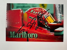 Load image into Gallery viewer, Michael Schumacher Hand Signed Marlboro Scuderia Ferrari F1 Team Photograph.