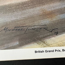 Load image into Gallery viewer, Origional 1978 Brands Hatch British Grand Prix Print by Michael Turner