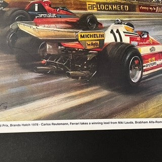 Origional 1978 Brands Hatch British Grand Prix Print by Michael Turner