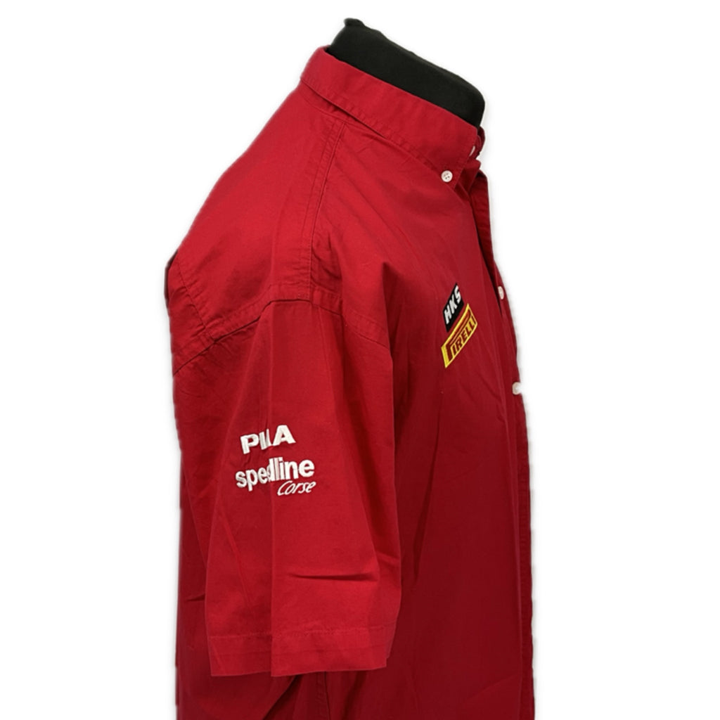 Mitsubishi  Motors RALLI-ART WRC World Rally Championship Team issue Pit Crew Shirt-Red