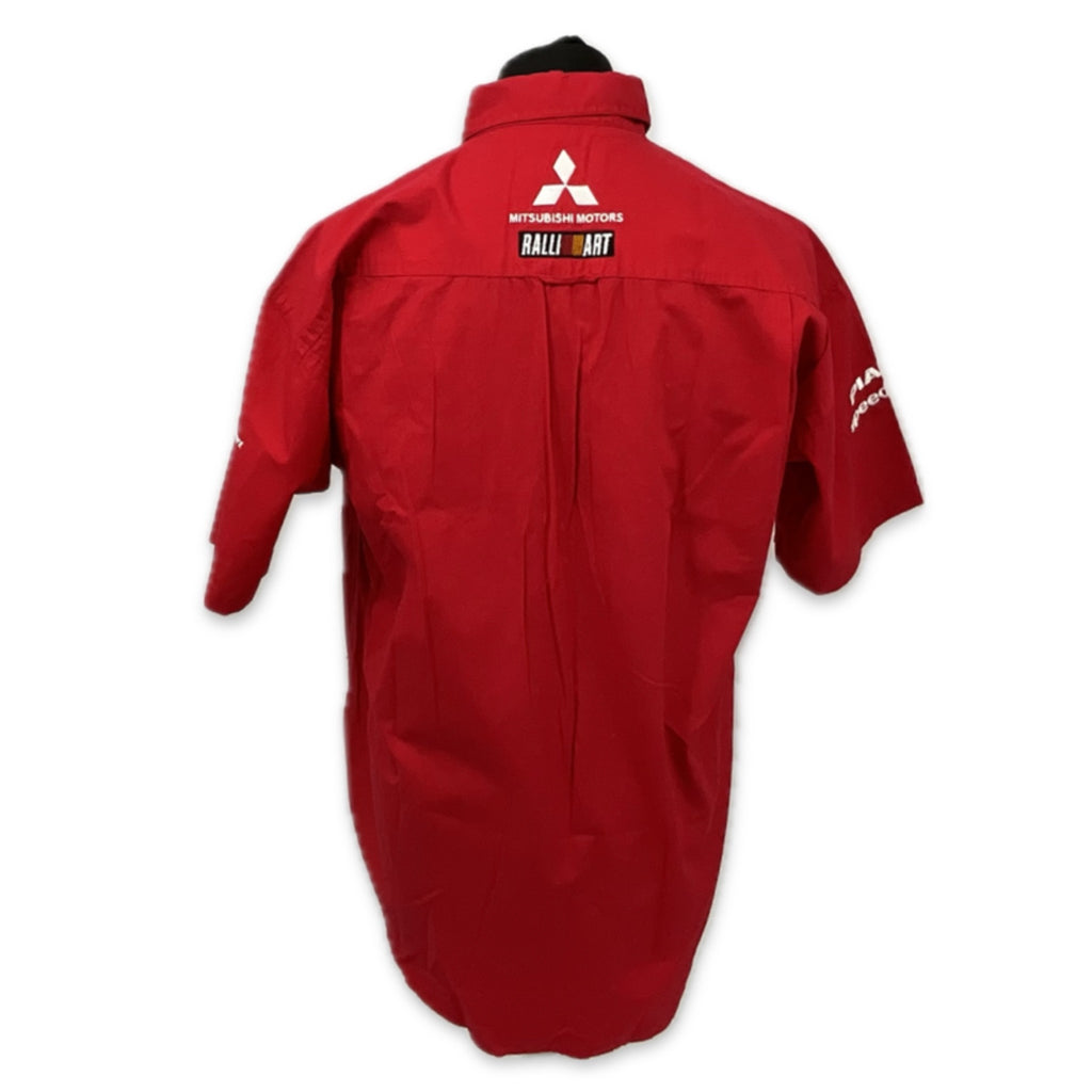 Mitsubishi  Motors RALLI-ART WRC World Rally Championship Team issue Pit Crew Shirt-Red