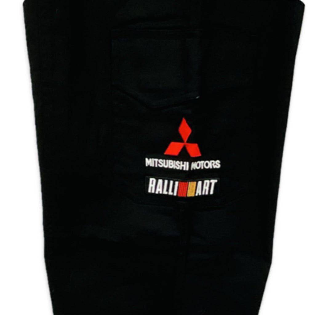 Mitsubishi  Motors RALLI-ART WRC World Rally Championship Team Issue Pit Crew Trousers-Brand New-Black