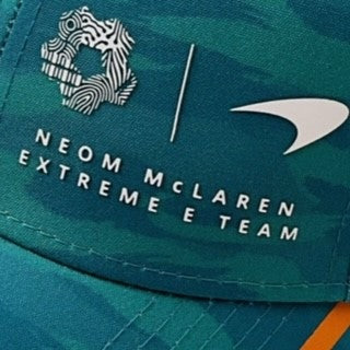Neon  McLaren XE Italy Extreme E Racing Team New Era Official Merchandise Team Cap- Turquoise