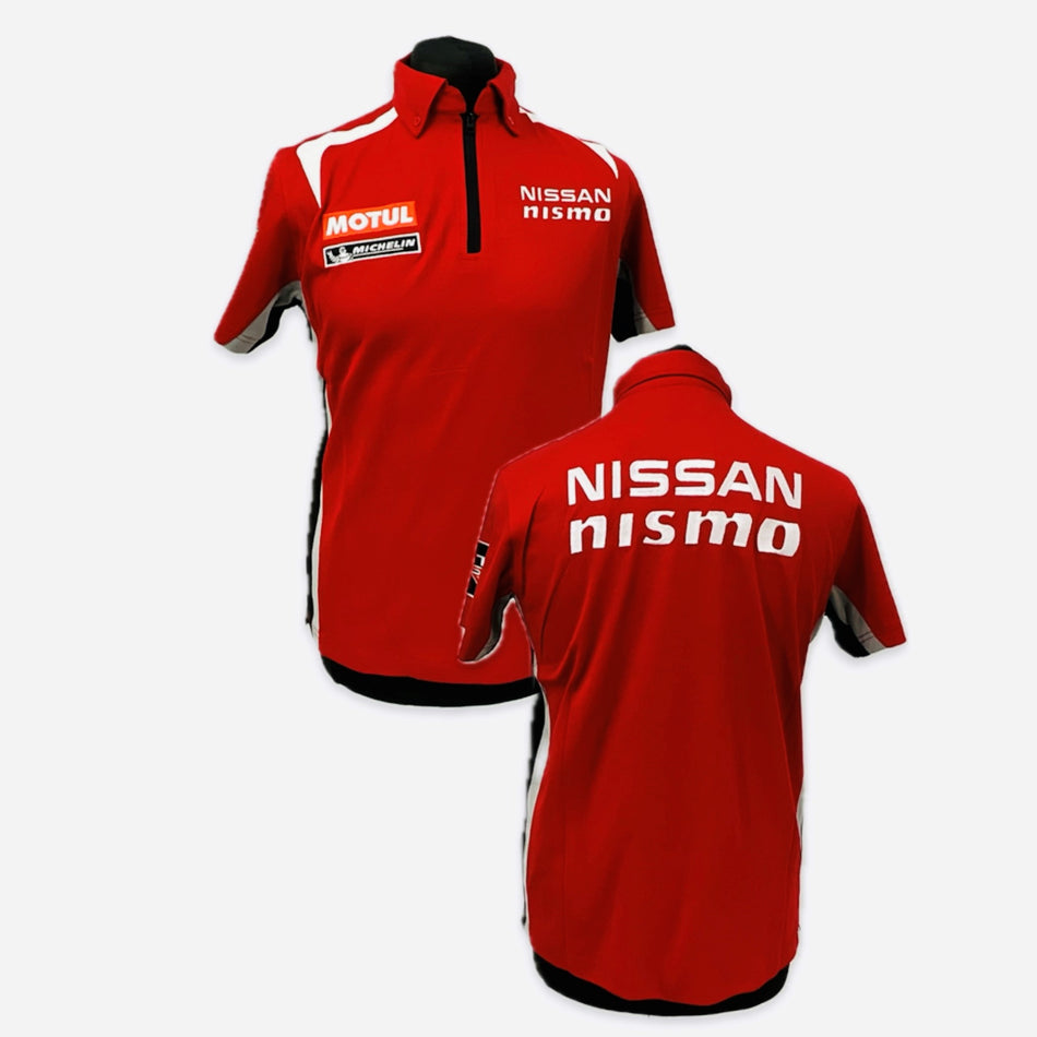 Nissan Motorsport Nissan Nismo GTR Le Mans 2015Team Issue Polo Shirt-Red