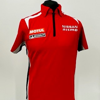 Nissan Motorsport Nissan Nismo GTR Le Mans 2015Team Issue Polo Shirt-Red