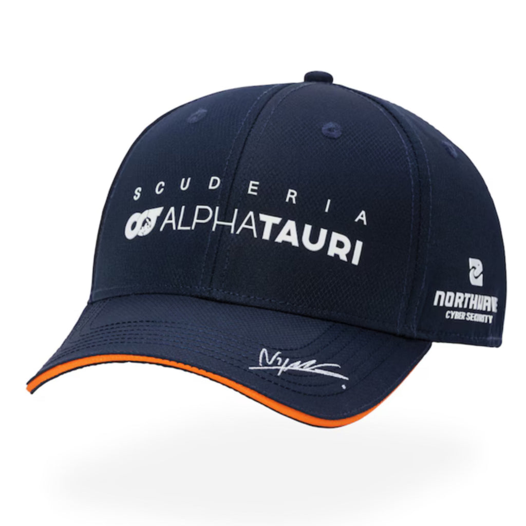 Nyck De Vries Scuderia Alpha Tauri Formula One Team Driver Cap Official Merchandise-Blue
