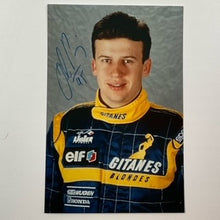 Load image into Gallery viewer, Olivier Panis Hand Signed Gitanes Ligier F1 Team Photograph