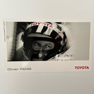 Panasonic Toyota F1 Team Team Official Team Driver Card -Olivier Panis