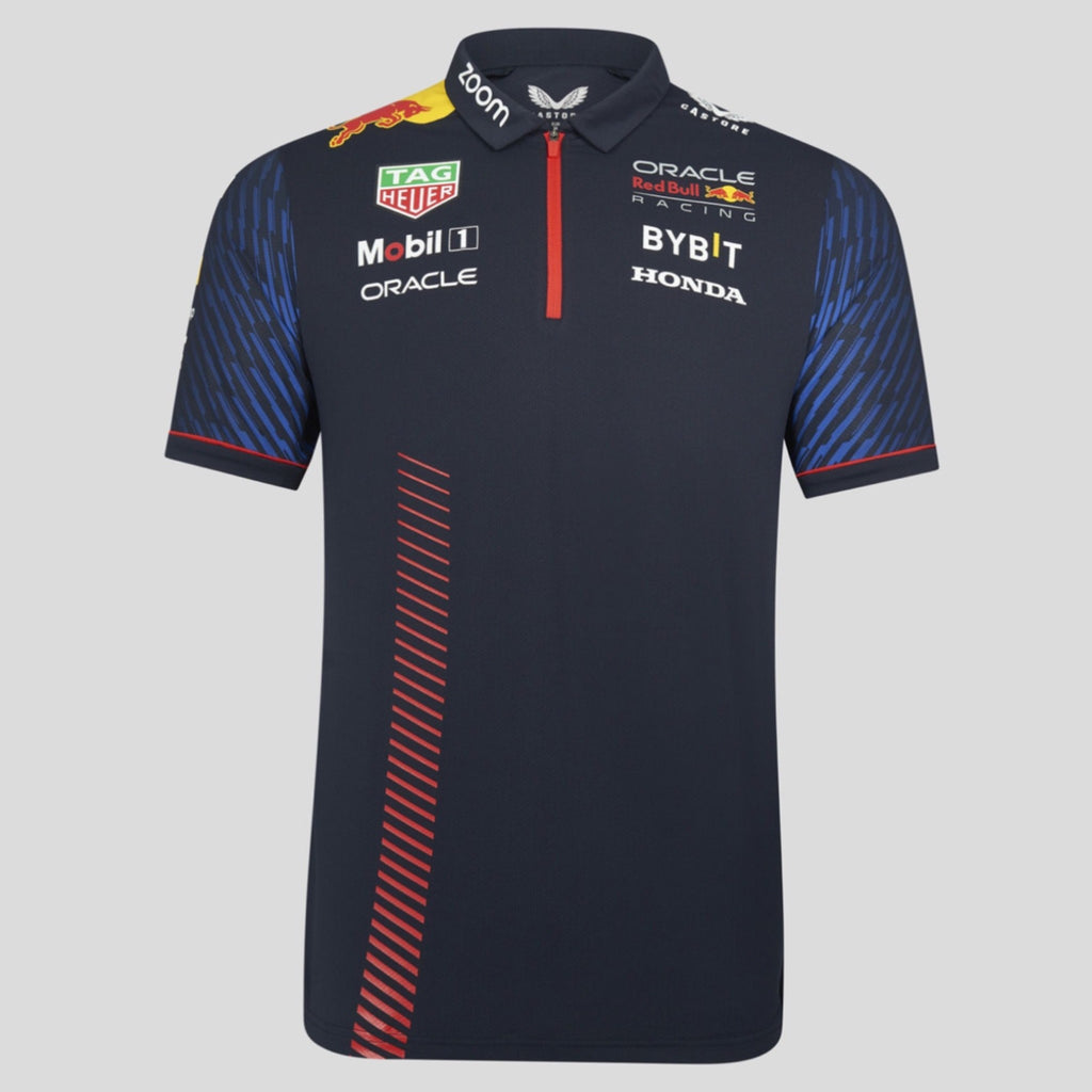 Official Merchandise Oracle Red Bull Racing Team Polo Shirt 2023-Navy Blue