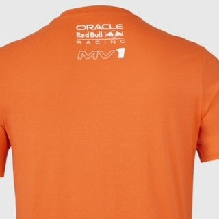 Max Verstappen #1 World Champion Oracle Red Bull Racing F1 Team Unisex Driver T-Shirt Exotic Orange - Pit-Lane Motorsport