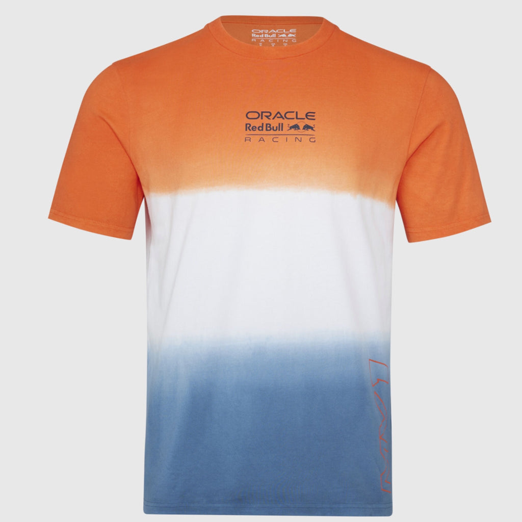 Max Verstappen #1 World Champion Oracle Red Bull Racing F1 Team Unisex Driver T-Shirt Exotic Orange/White/Blue