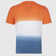 Load image into Gallery viewer, Max Verstappen #1 World Champion Oracle Red Bull Racing F1 Team Unisex Driver T-Shirt Exotic Orange/White/Blue