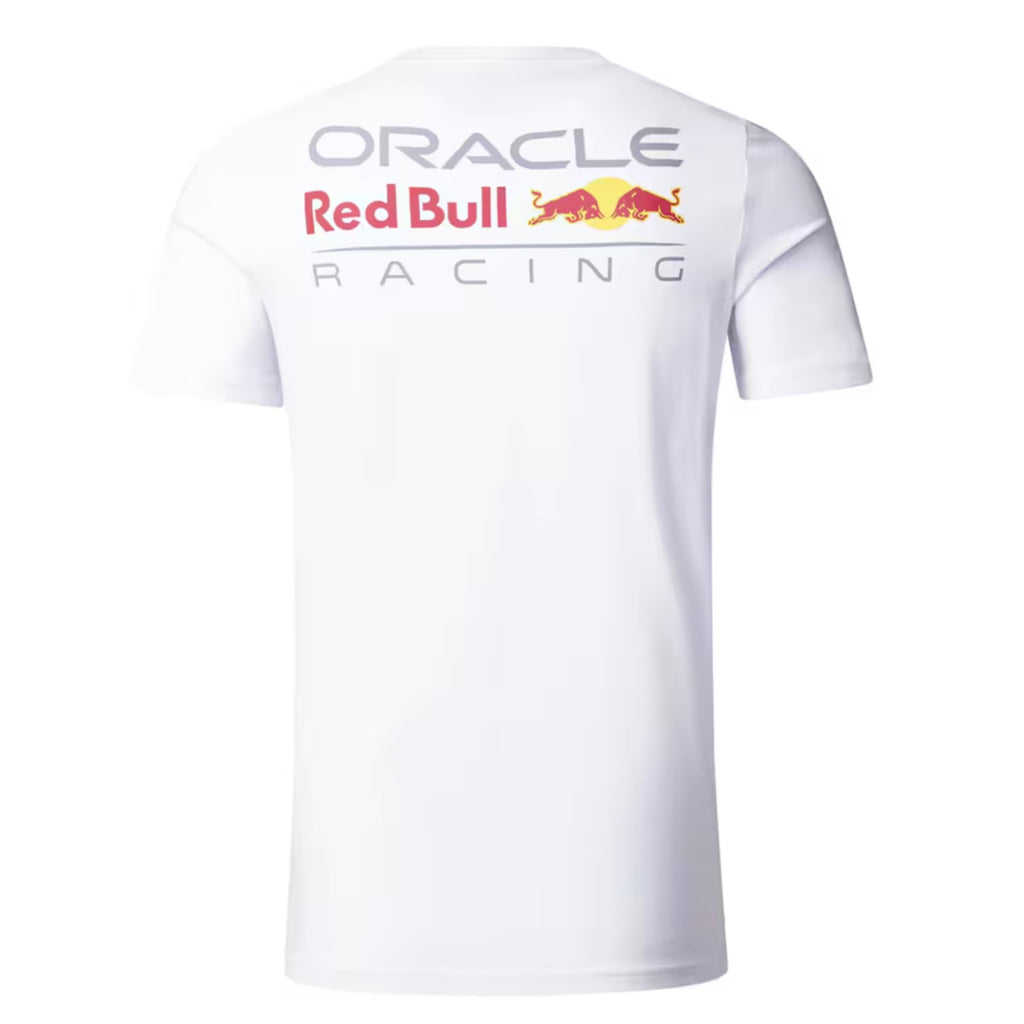 Oracle Red Bull Racing Large Logo T-shirt - White - Unisex