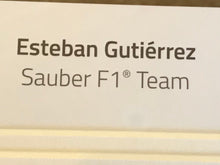 Load image into Gallery viewer, 2015 Esteban Gutierrwz Scuderia Ferrari Formula One Team Hand Signed Framed Limited Edition Photo Pri