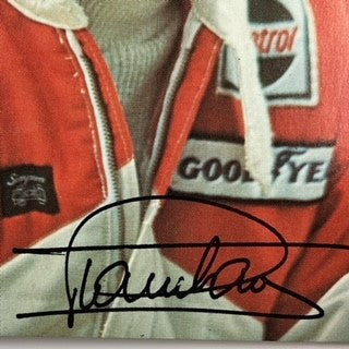 Patrick Tambay Hand Signed Marlboro McLaren F1 Team Origional 1970's Promo Card.