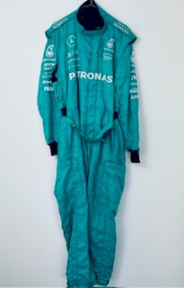 2024 Mercedes AMG Petronas F1 Team Issued Mechanics Race Suit Front Jack Man-Teal - Pit-Lane Motorsport