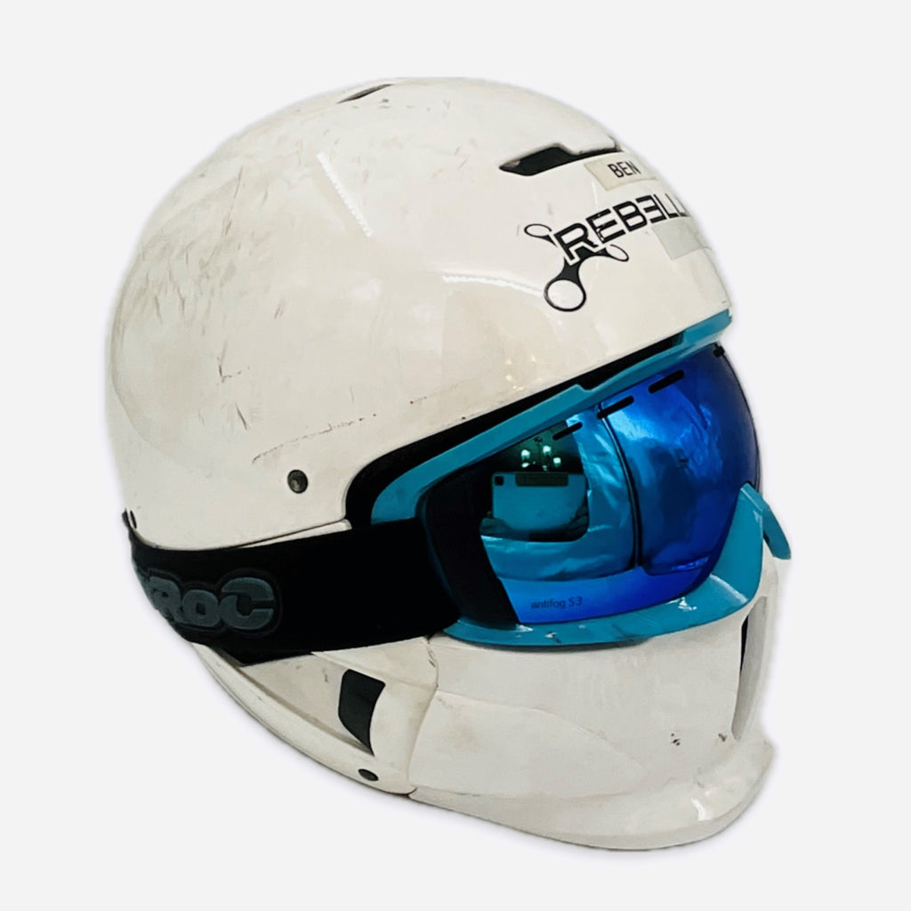 Rebellion Racing t Le Mans Team Issue Mechanics RuRoc Pit Crew Helmet-White