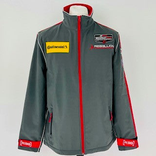 Rebellion Racing R-ONE Le Mans Team Issue Pit Crew Full Zip SoftShell Jacket-Grey-ALMS