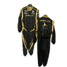 Load image into Gallery viewer, Lotus Rebellion Racing Le Mans Team 2013 ALMS Team Issue OMP 3-Layer FIA Standard 8856 Race Suit