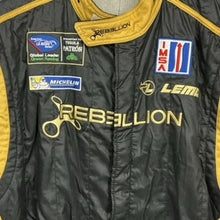 Load image into Gallery viewer, Lotus Rebellion Racing Le Mans Team 2013 ALMS Team Issue OMP 3-Layer FIA Standard 8856 Race Suit