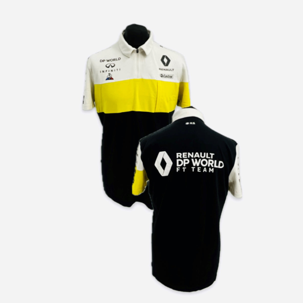 Car Racing Polos Renault F1™ Official Team Issue Pit Crew Race Day Polo Shirt-Ex Mechan ...