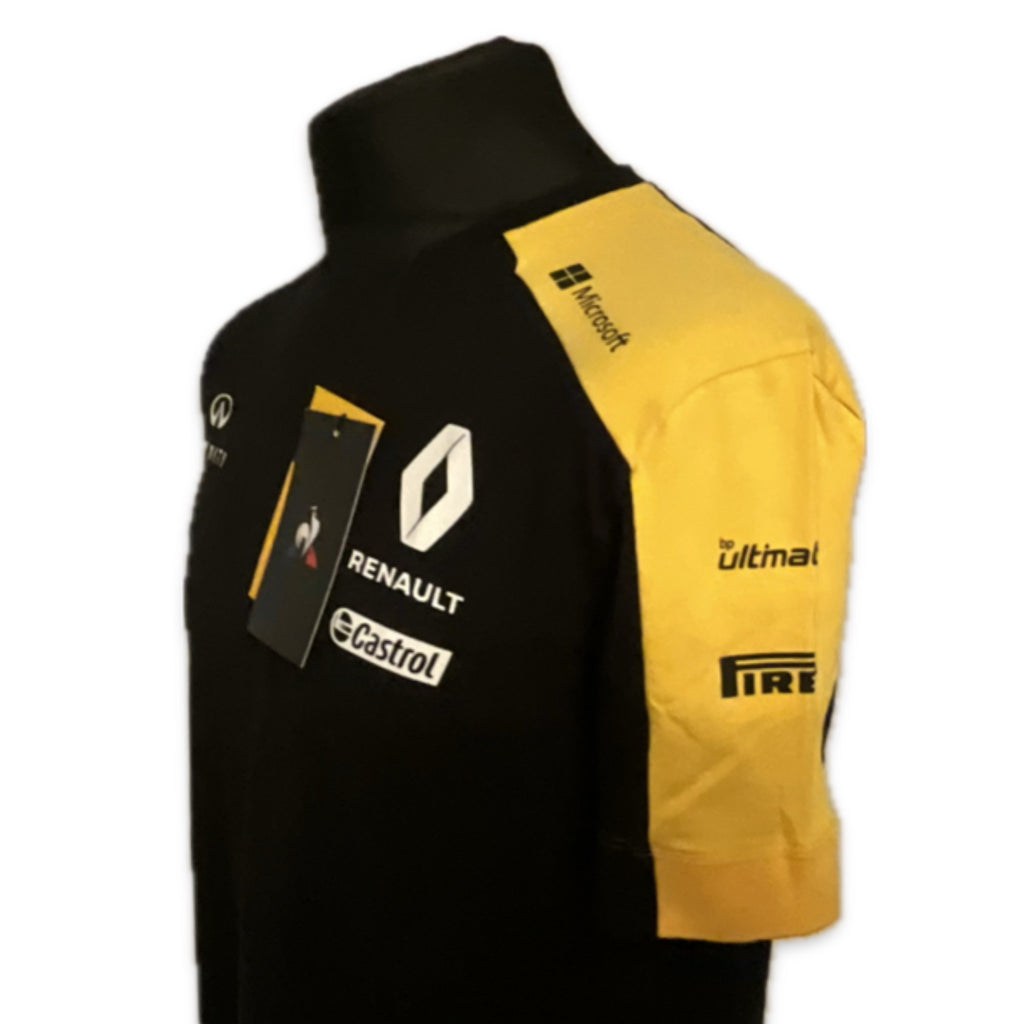 Renault F1 Team Official Team Issue Pit Crew Race Day T-Shirt-Black-New