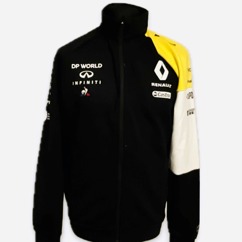 Renault F1 Team Official Team Issue Pit Crew Full Zip Sweatshirt -Black -Ex-Mechanic