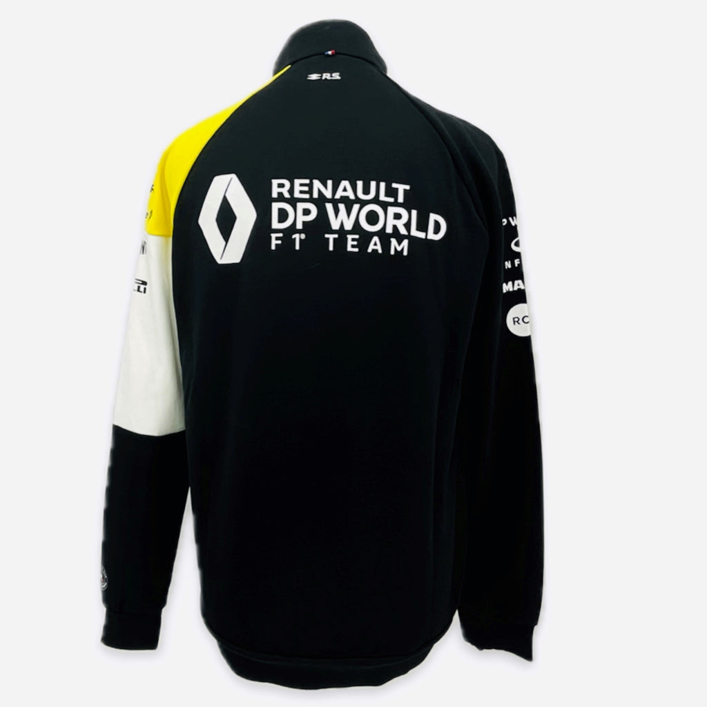 Renault F1 Team Official Team Issue Pit Crew Full Zip Sweatshirt -Black -Ex-Mechanic