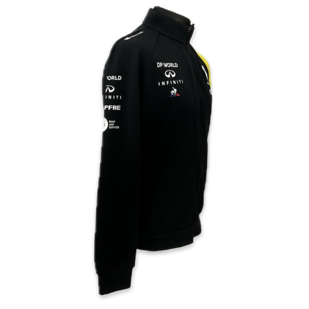 Renault F1 Team Official Team Issue Pit Crew Full Zip Sweatshirt -Black -Ex-Mechanic