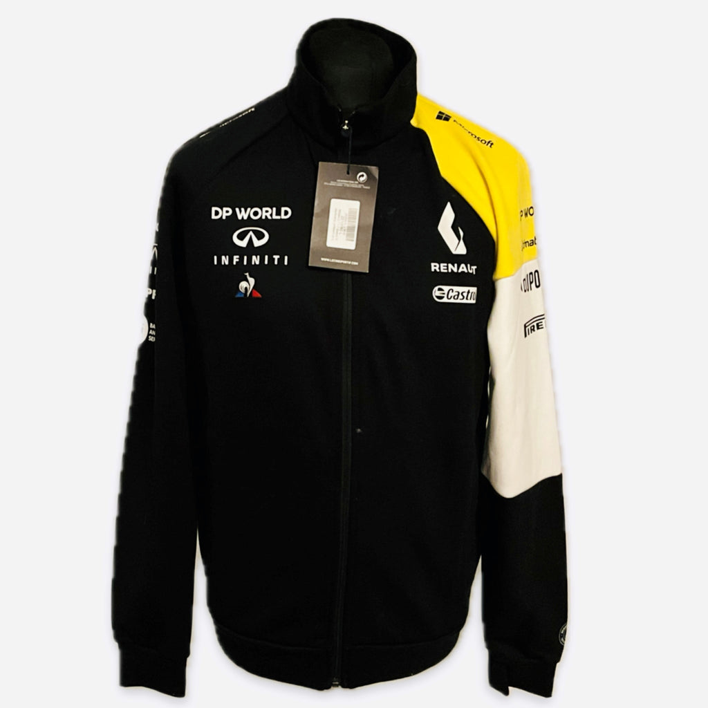 Renault F1 Team Official Team Issue Pit Crew Full Zip Sweatshirt -Black -Brand New