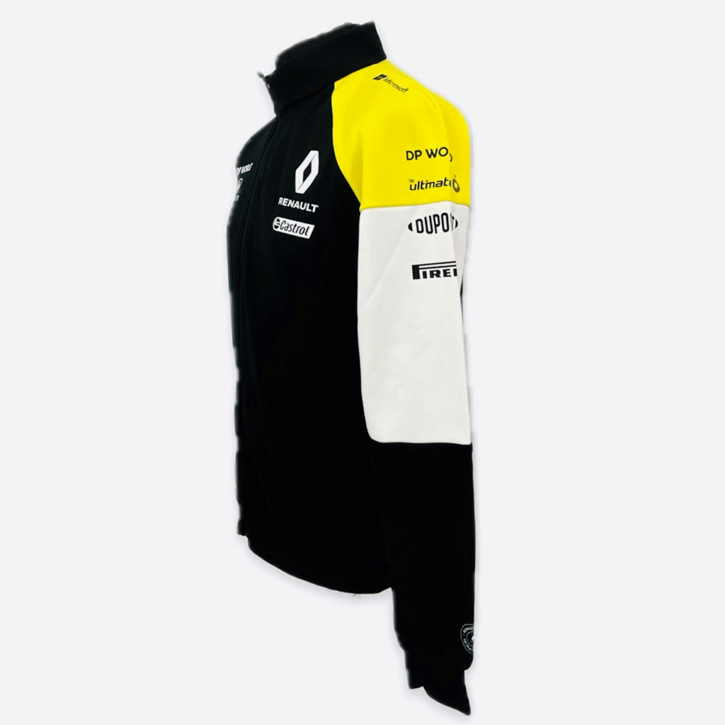 Renault F1 Team Official Team Issue Pit Crew Full Zip Sweatshirt -Black -Ex-Mechanic