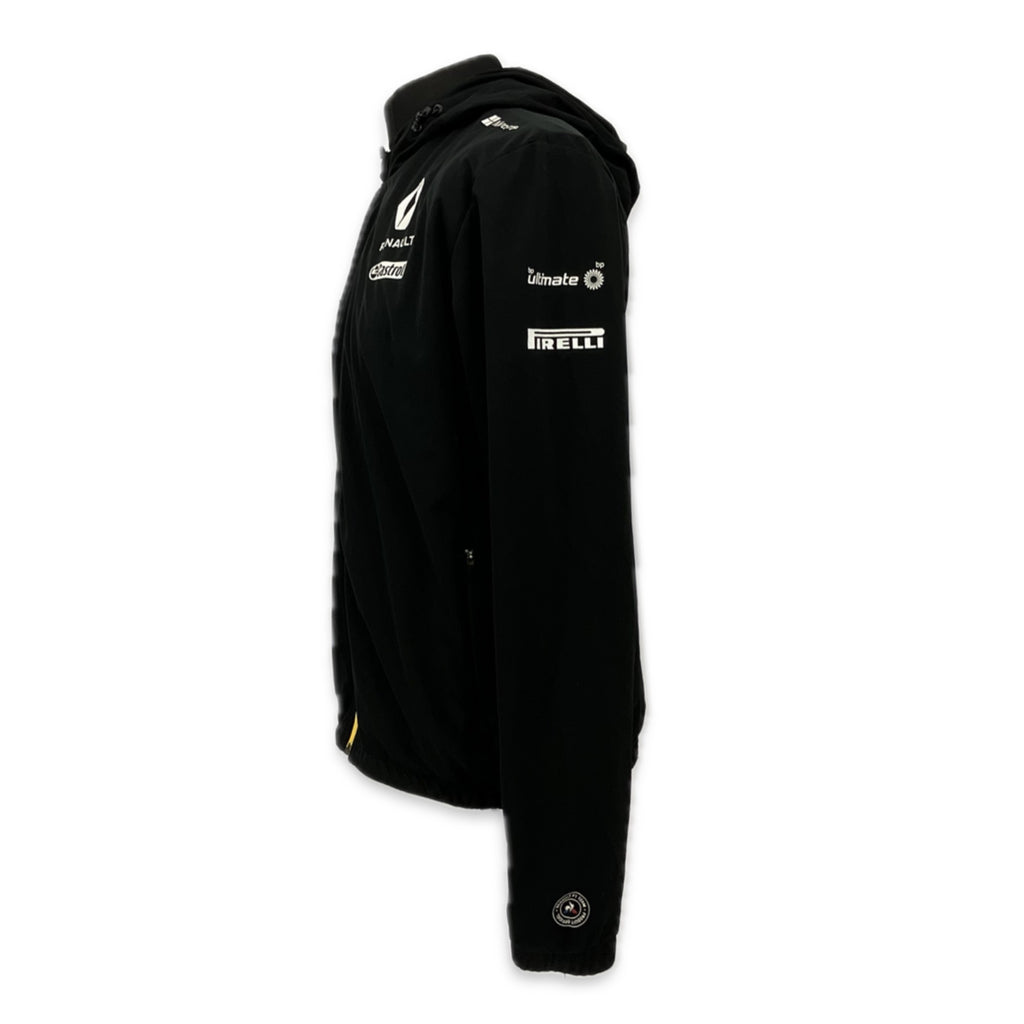 Renault F1 Team Official Team Issue Pit Crew Hooded Shell Jacket -Black