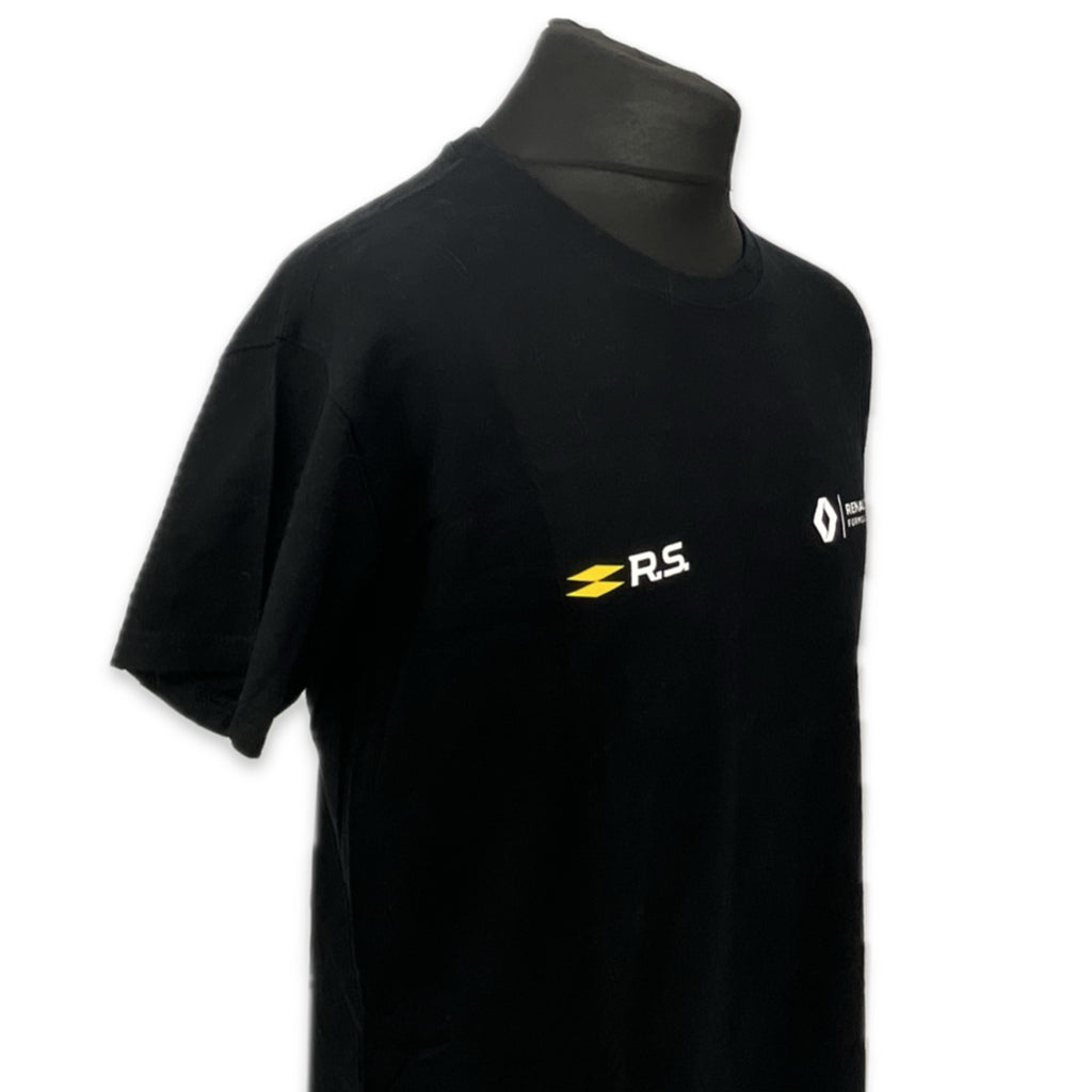 Renault F1 Team Official Team Issue Pit Crew Travel T-Shirt-Black-Ex-Team Member