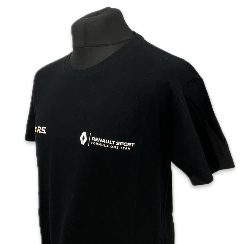 Renault F1 Team Official Team Issue Pit Crew Travel T-Shirt-Black-Ex-Team Member